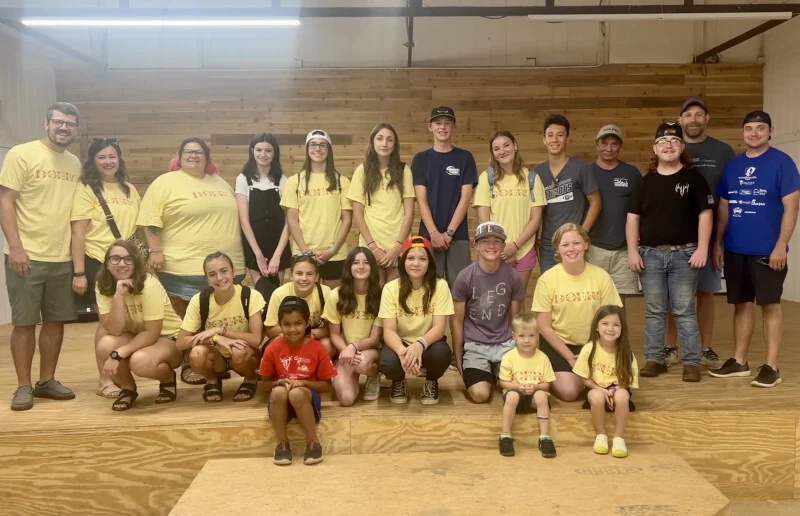 A group pictured in New Heights’ official student ministry photograph